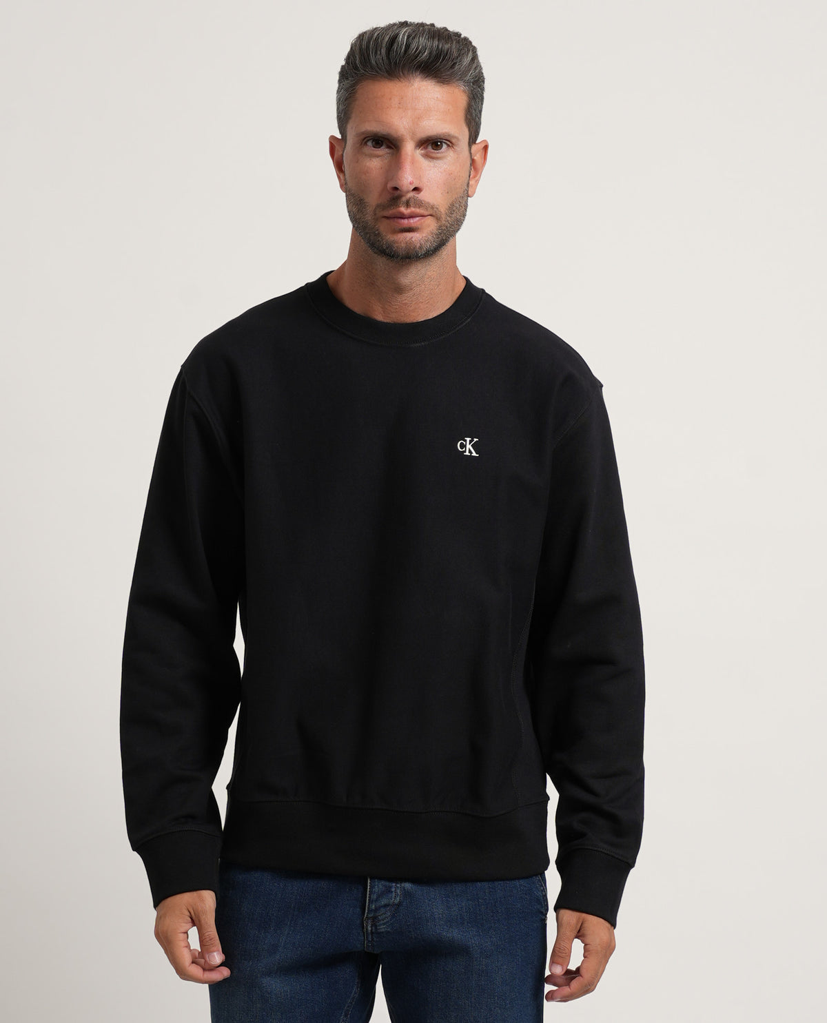 Felpa uomo Calvin Klein con monogramma 