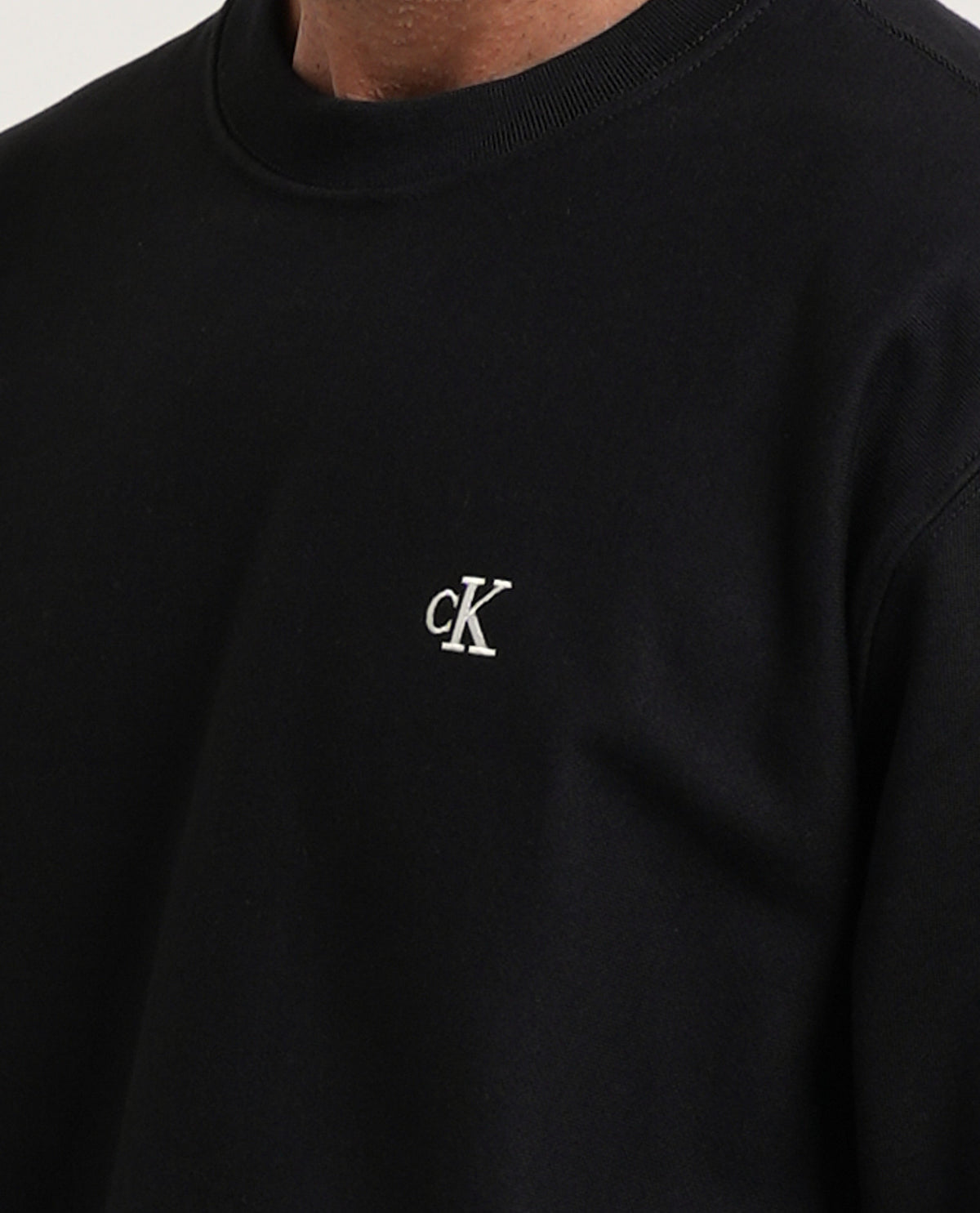 Felpa uomo Calvin Klein con monogramma 