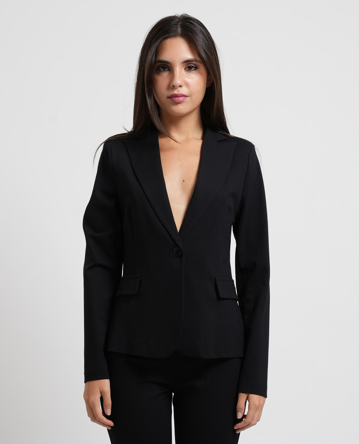 Completo donna Denny Rosa con giacca monopetto 