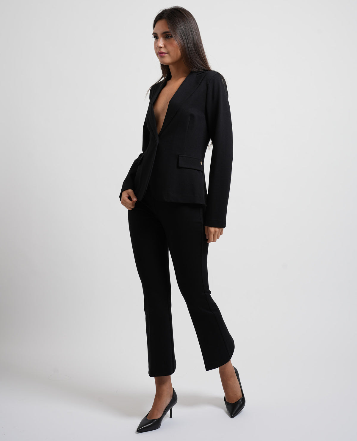 Completo donna Denny Rosa con giacca monopetto 