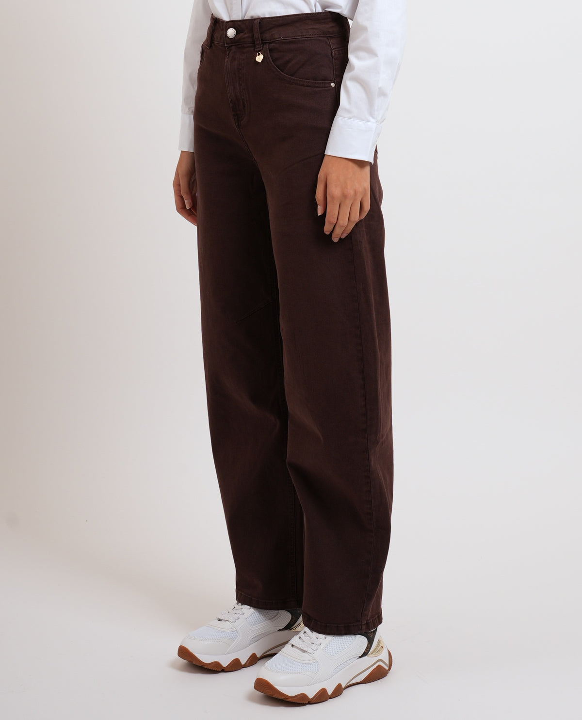 Pantaloni donna Denny Rose a gamba larga 