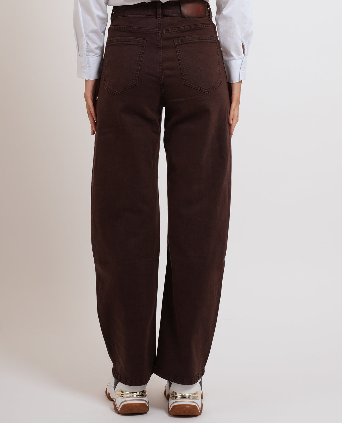 Pantaloni donna Denny Rose a gamba larga 