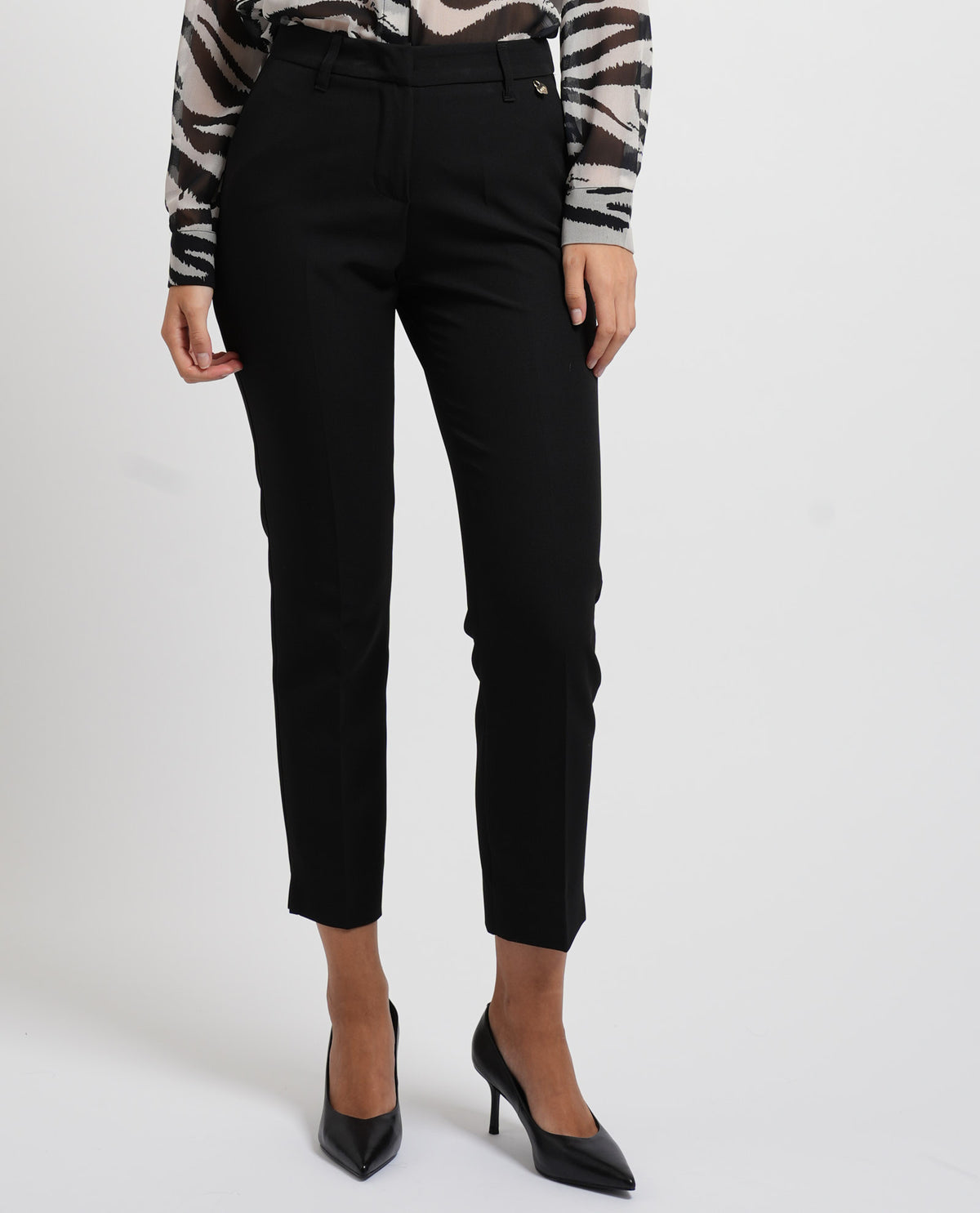 Pantaloni donna Denny Rose a vita alta 