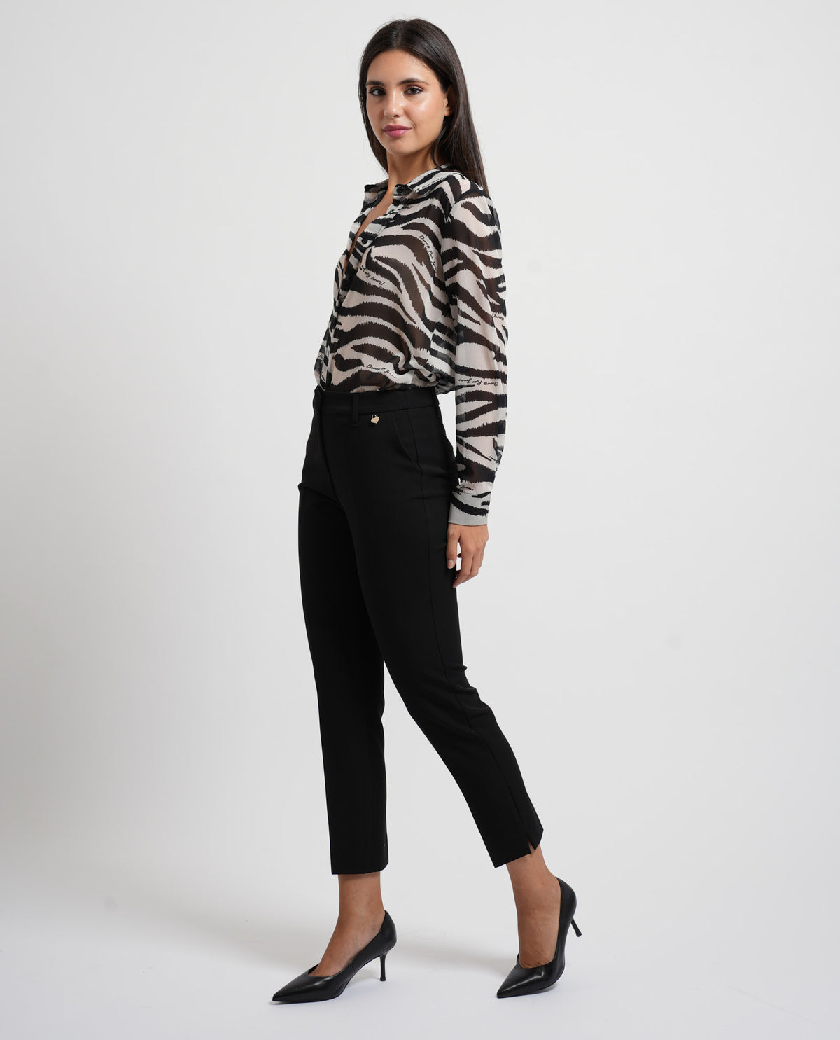 Pantaloni donna Denny Rose a vita alta 
