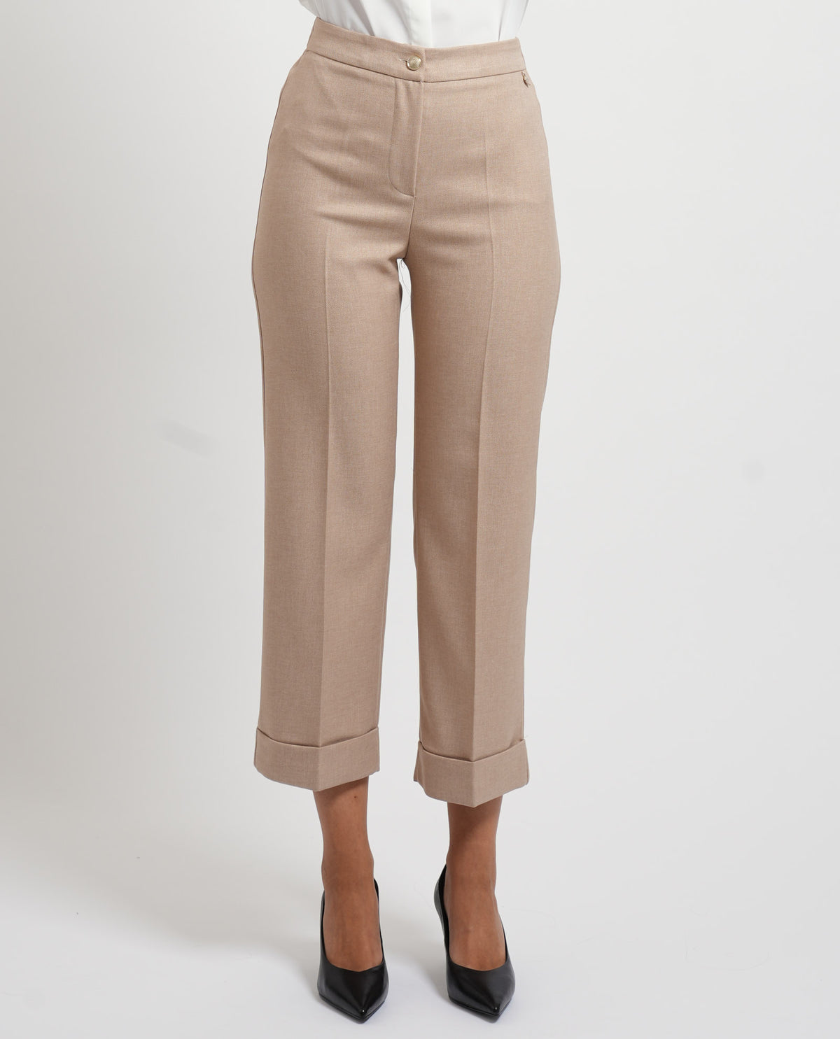 Pantaloni donna Denny Rose con pieghe 