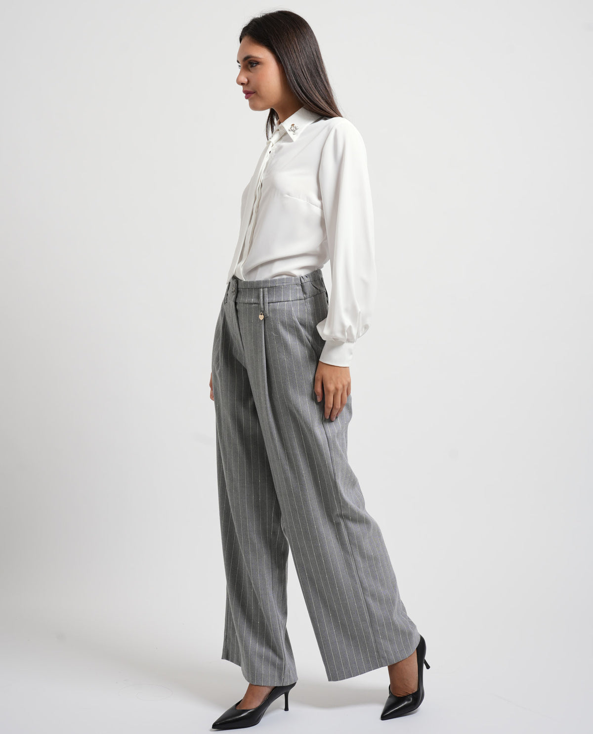Pantaloni donna a righe Denny Rose 