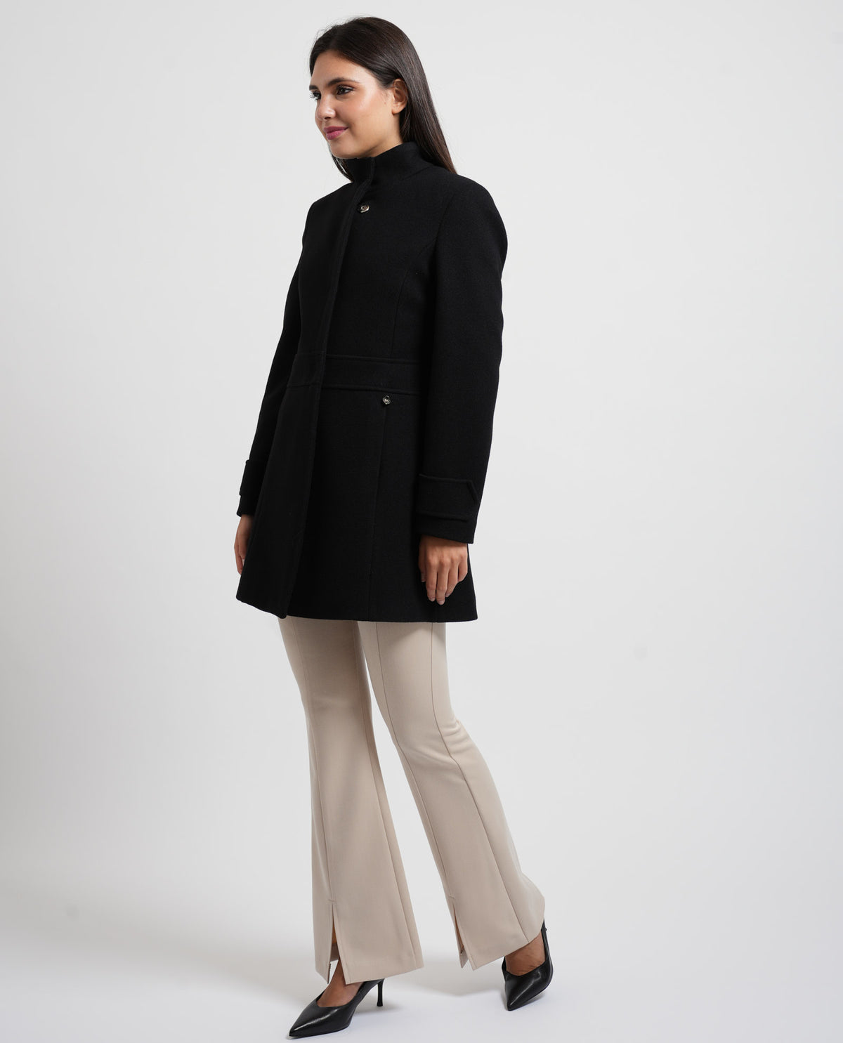 Cappotto a collo alto Denny Rose donna 
