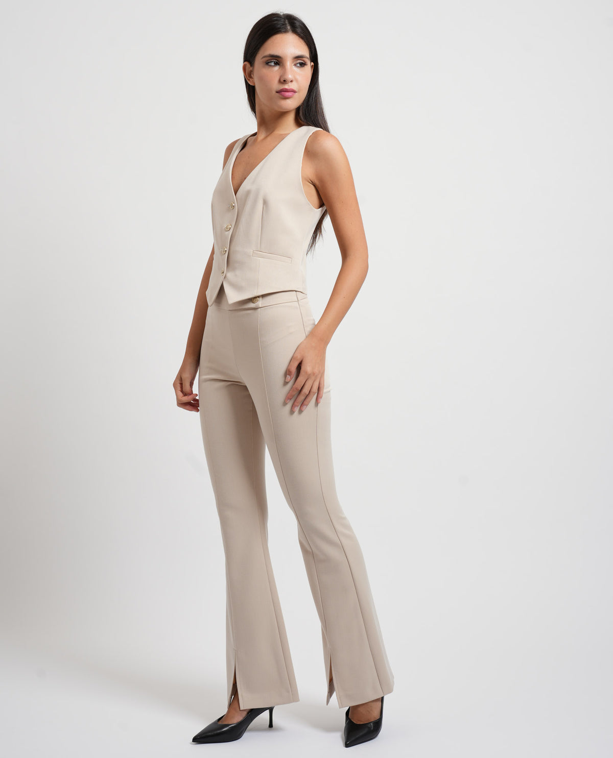 Gilet donna Denny Rose con scollo a V 