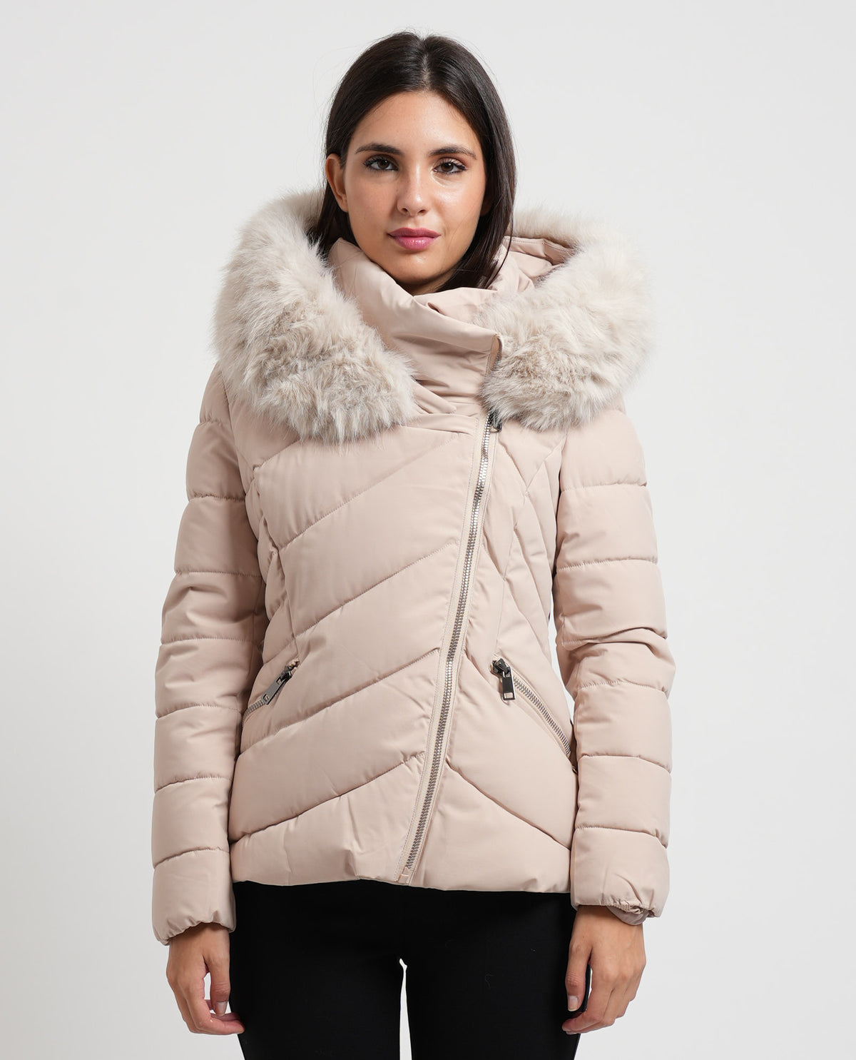 Piumino donna Denny Rose con zip laterale 