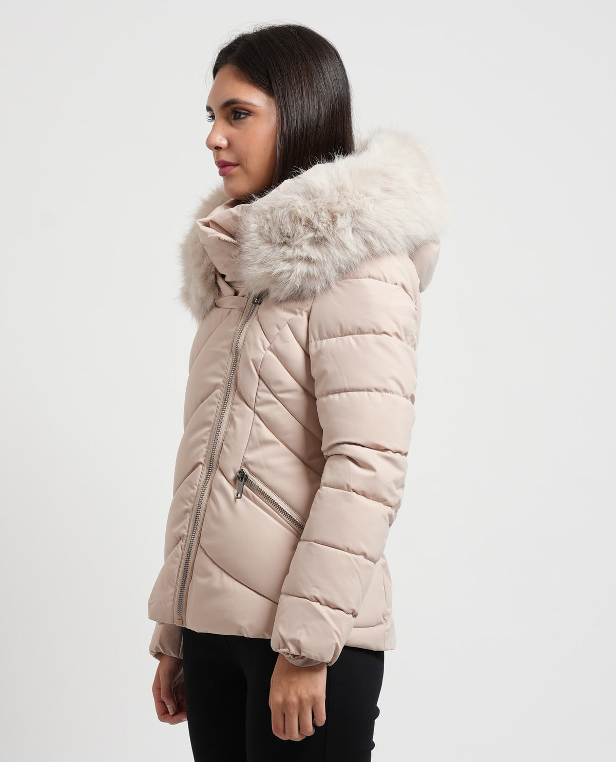 Piumino donna Denny Rose con zip laterale 