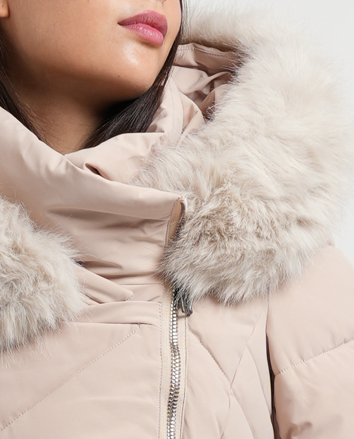 Piumino donna Denny Rose con zip laterale 