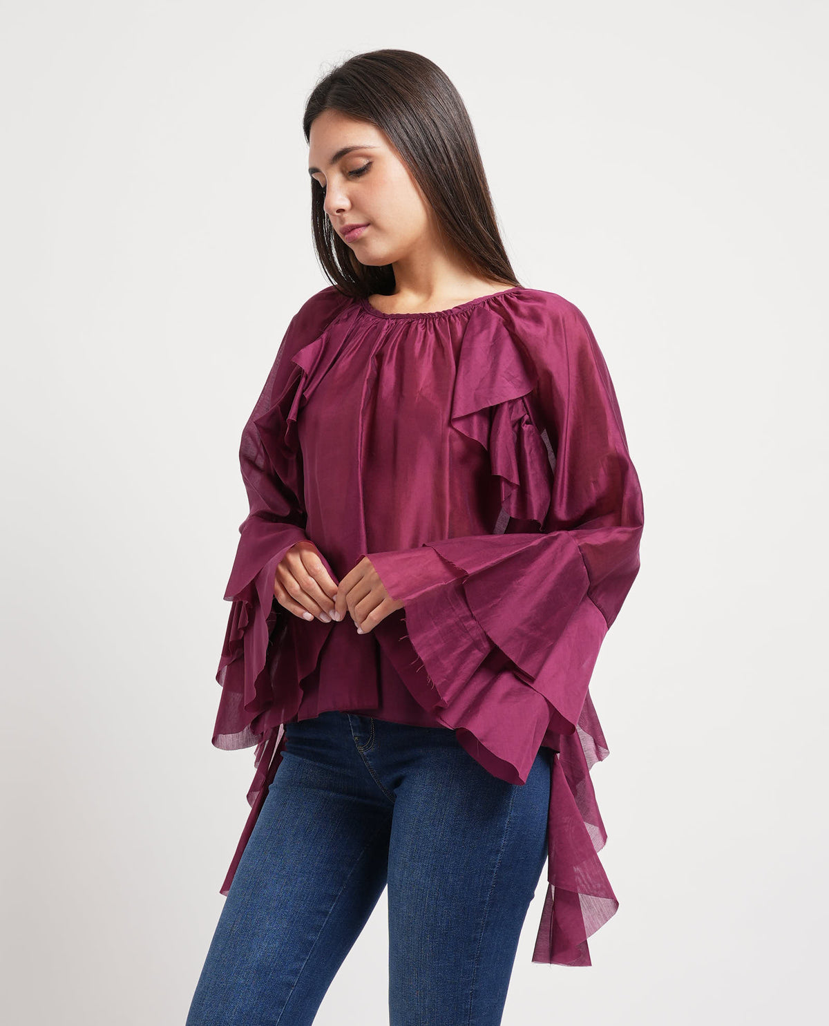 Camicia donna Denny Rose semitrasparente 