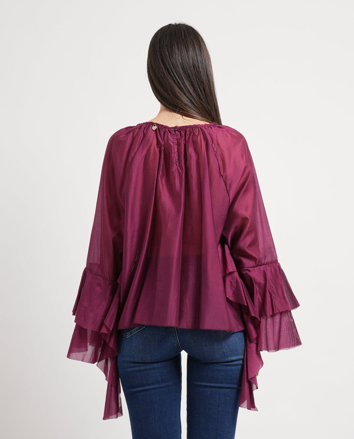 Camicia donna Denny Rose semitrasparente 
