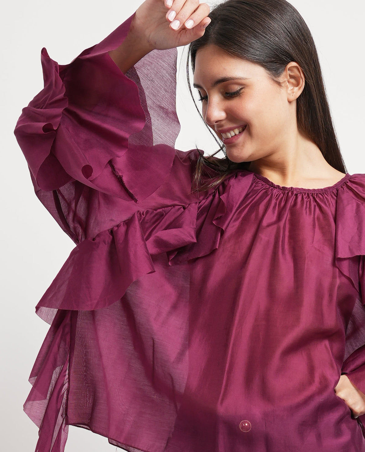 Camicia donna Denny Rose semitrasparente 
