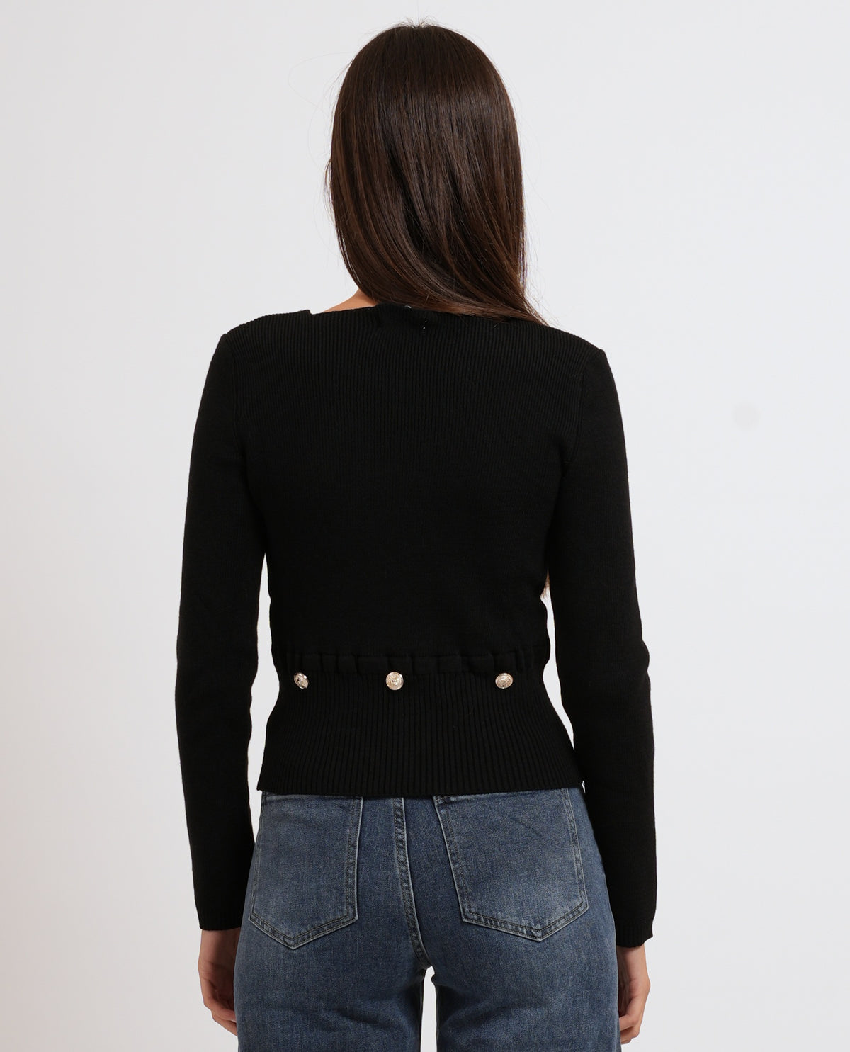 Maglione donna Denny Rosa con collo tondo 