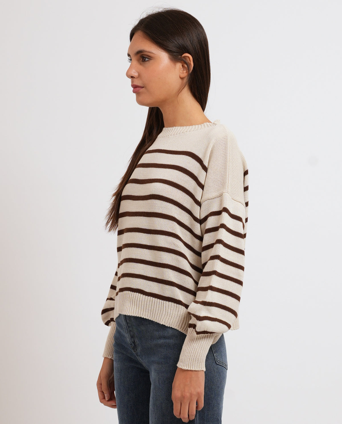 Maglione lavorato a maglia Denny Rosa donna 