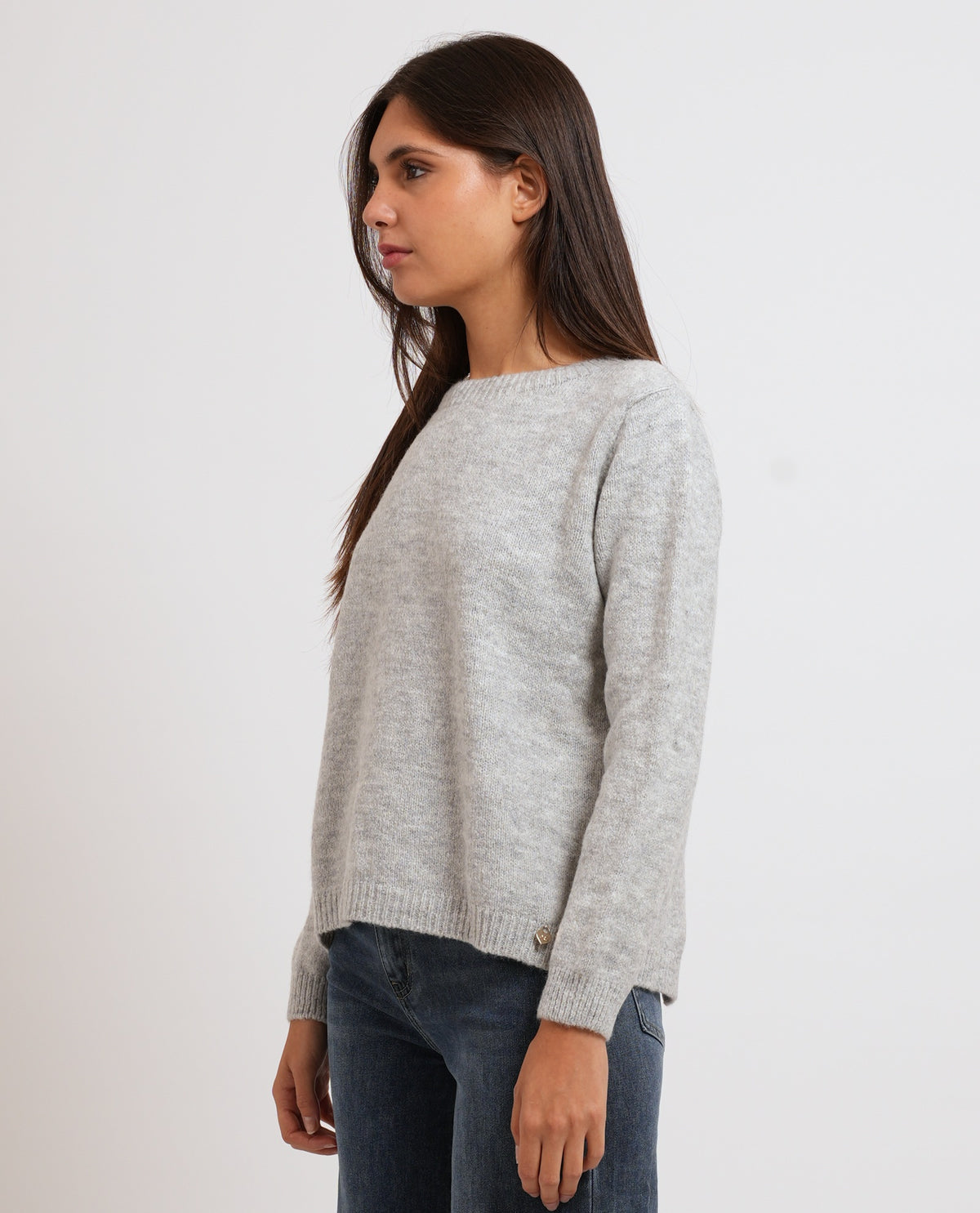 Maglione taglio svasato Denny Rosa donna 
