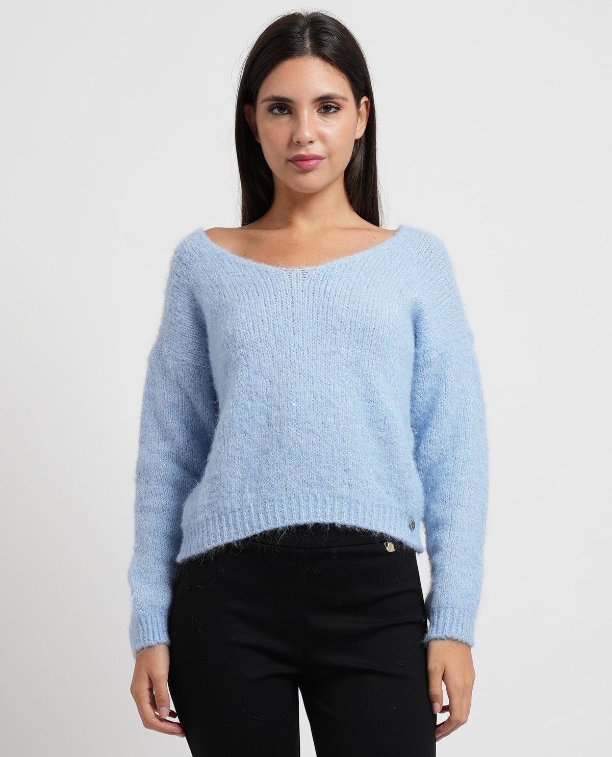Maglione donna Denny Rose con scollo tondo 