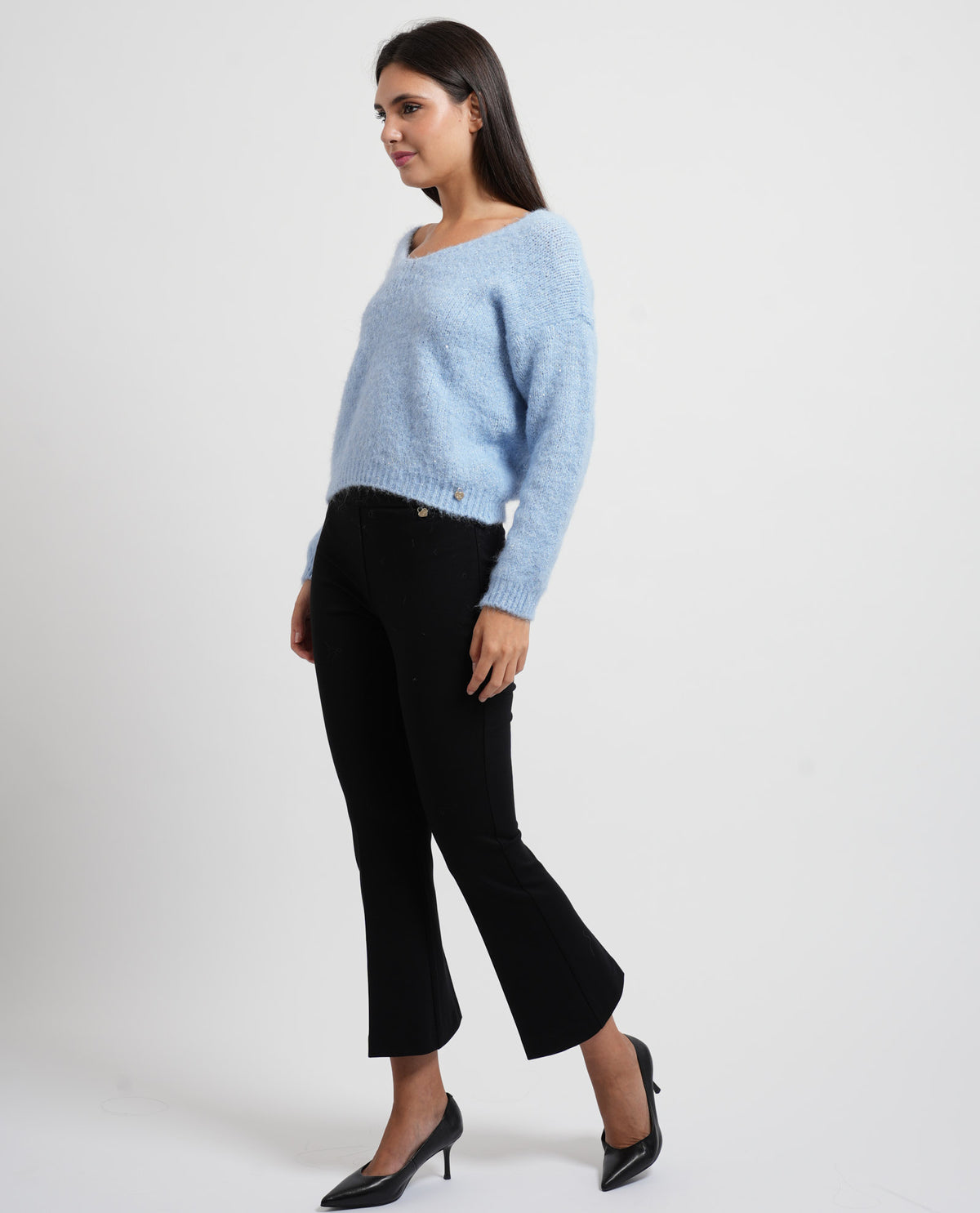 Maglione donna Denny Rose con scollo tondo 