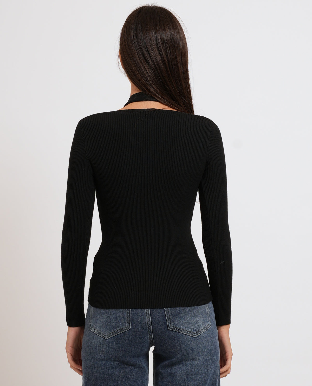 Maglione donna Denny Rosa cut on su spalla 