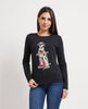 Maglia a maniche lunghe Denny Rose con stampa