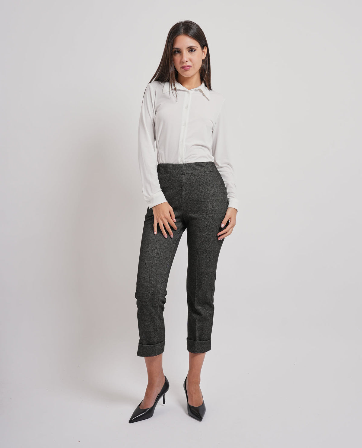 Pantalone con risvolto alto Edas donna 