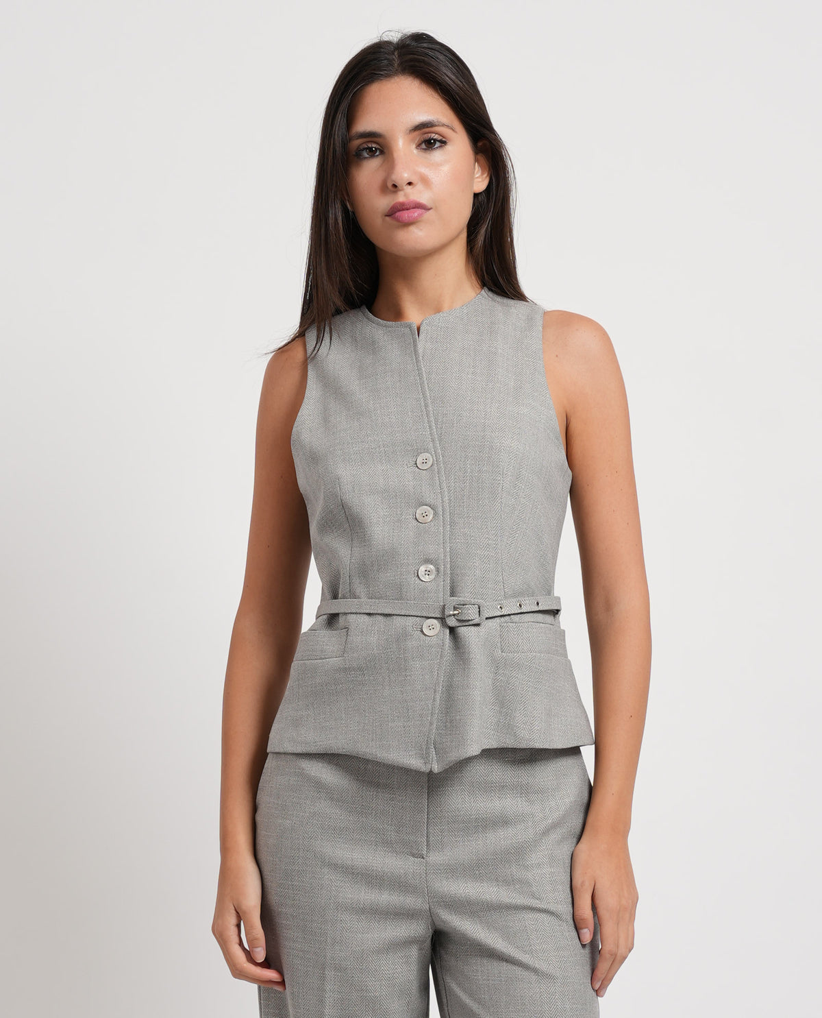Gilet donna Edas con cintura 