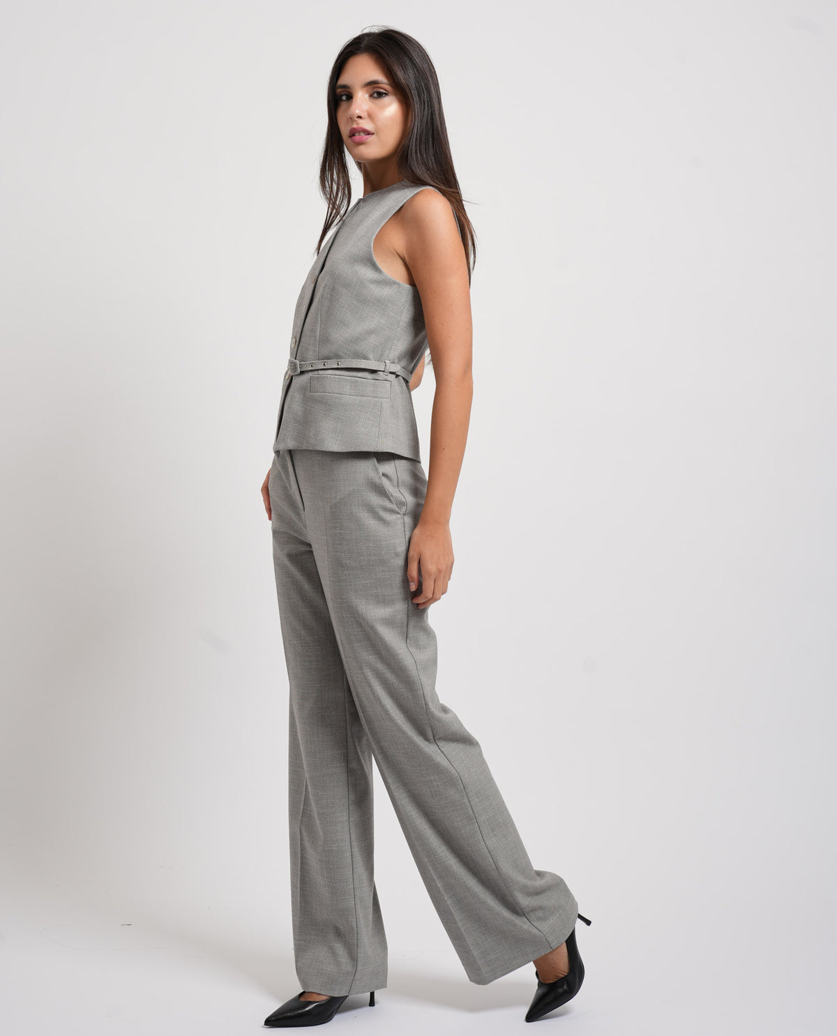 Gilet donna Edas con cintura 