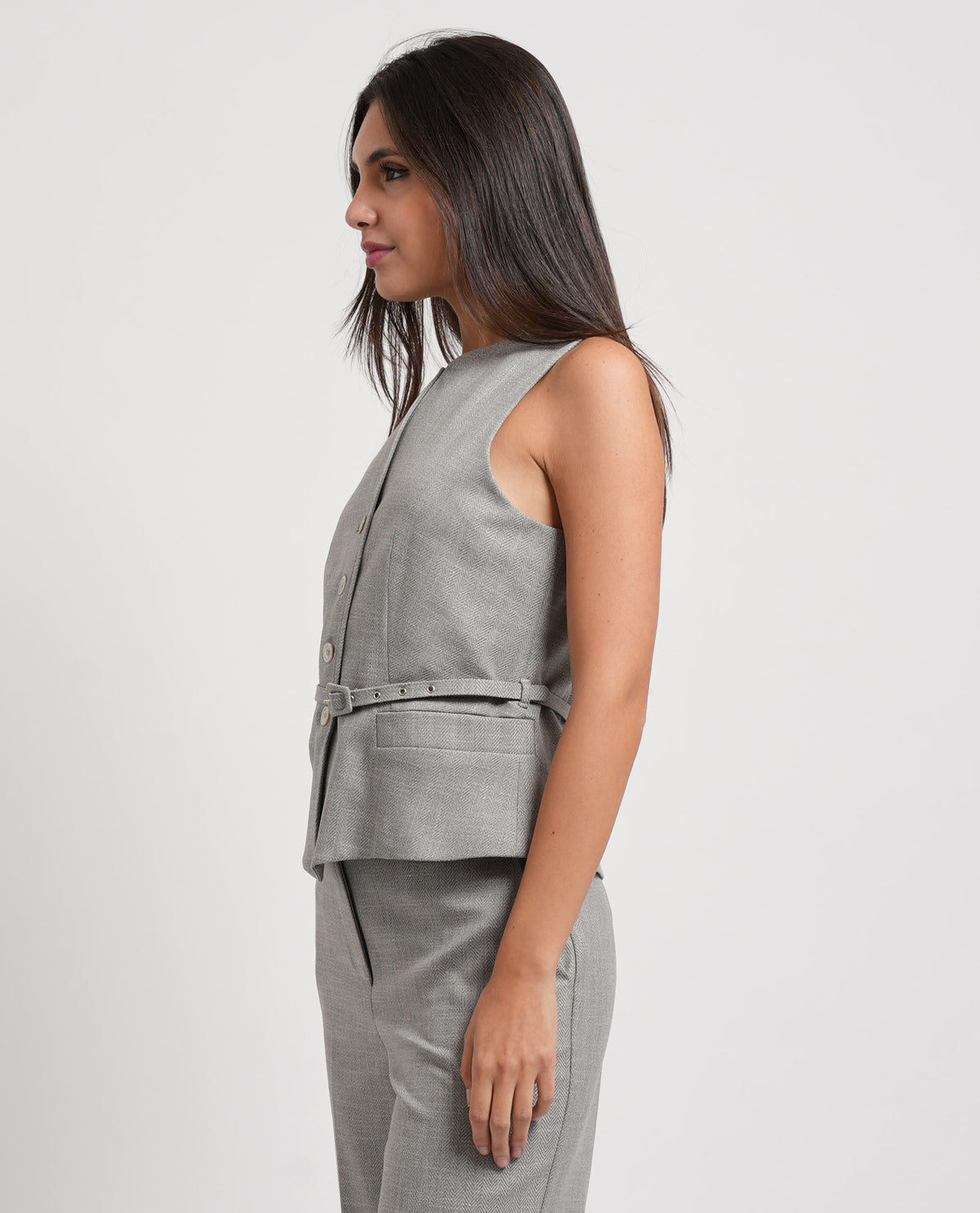 Gilet donna Edas con cintura 