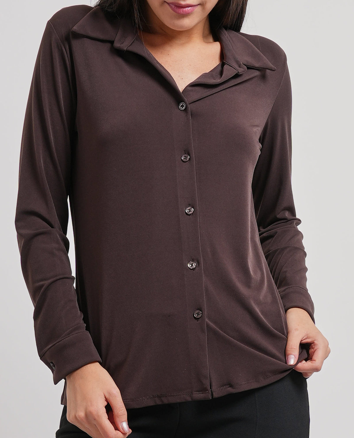 Camicia donna Edas in jersey di cotone 