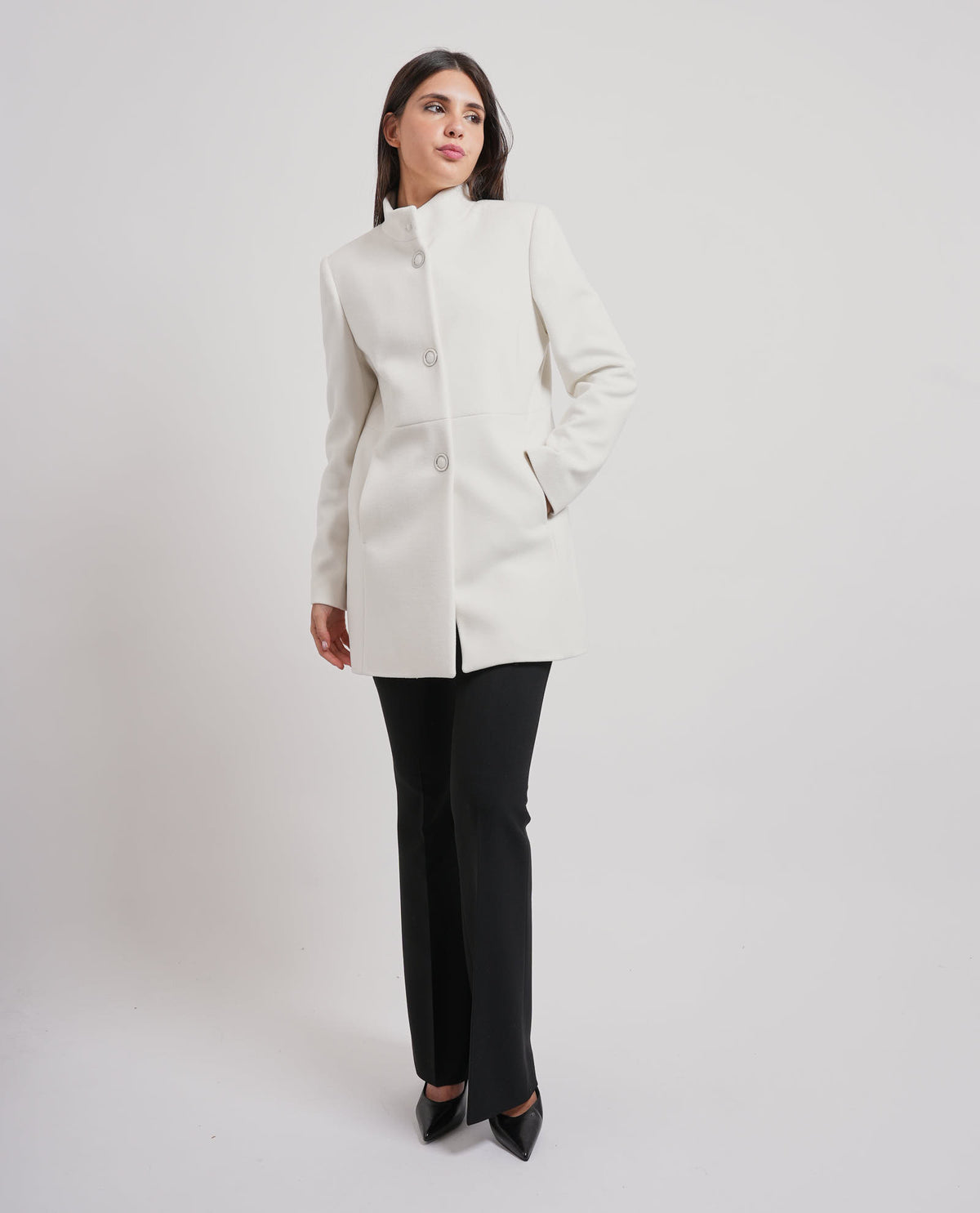 Cappotto a collo alto Edas donna 