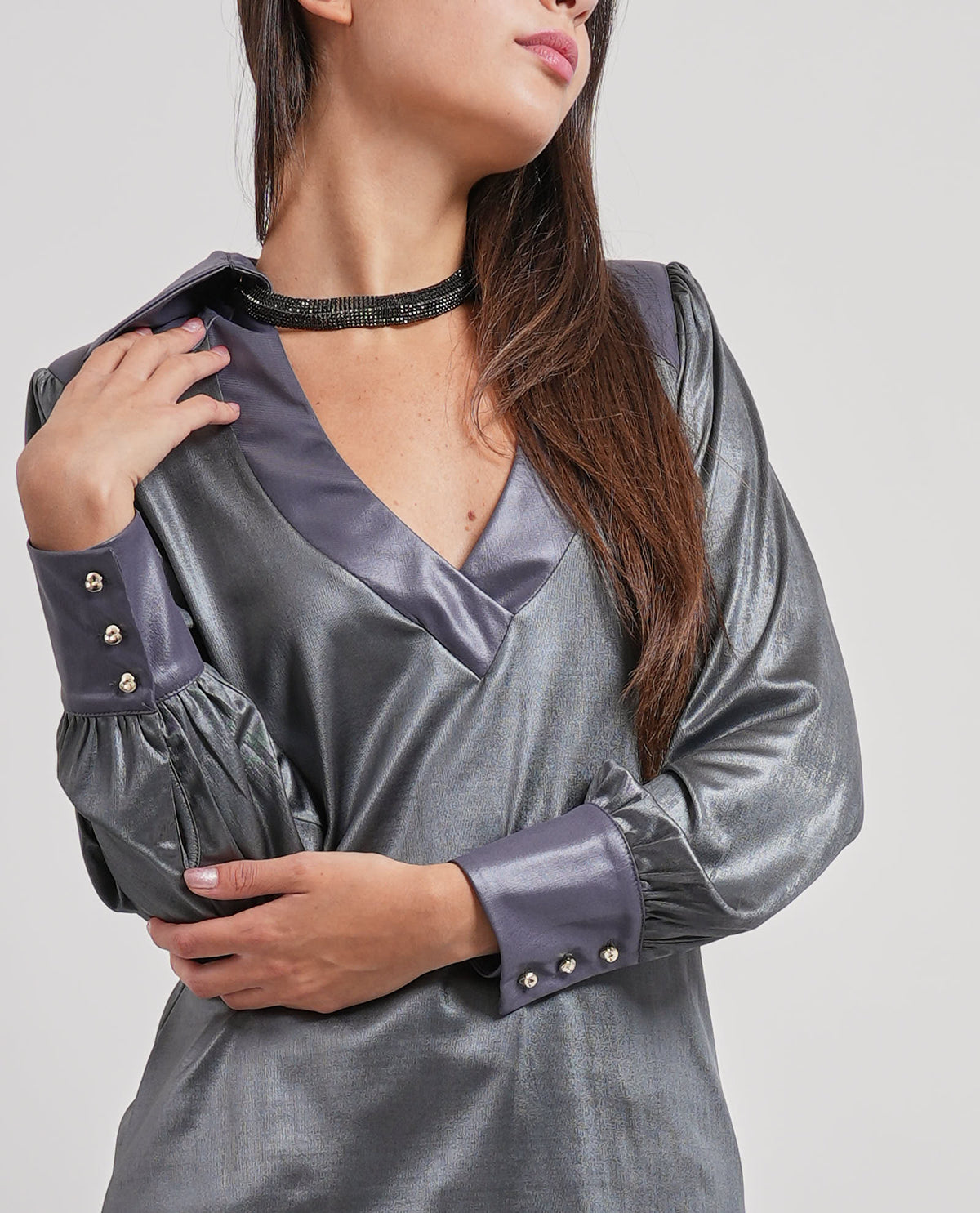 Polo jersey Edas donna con collana 