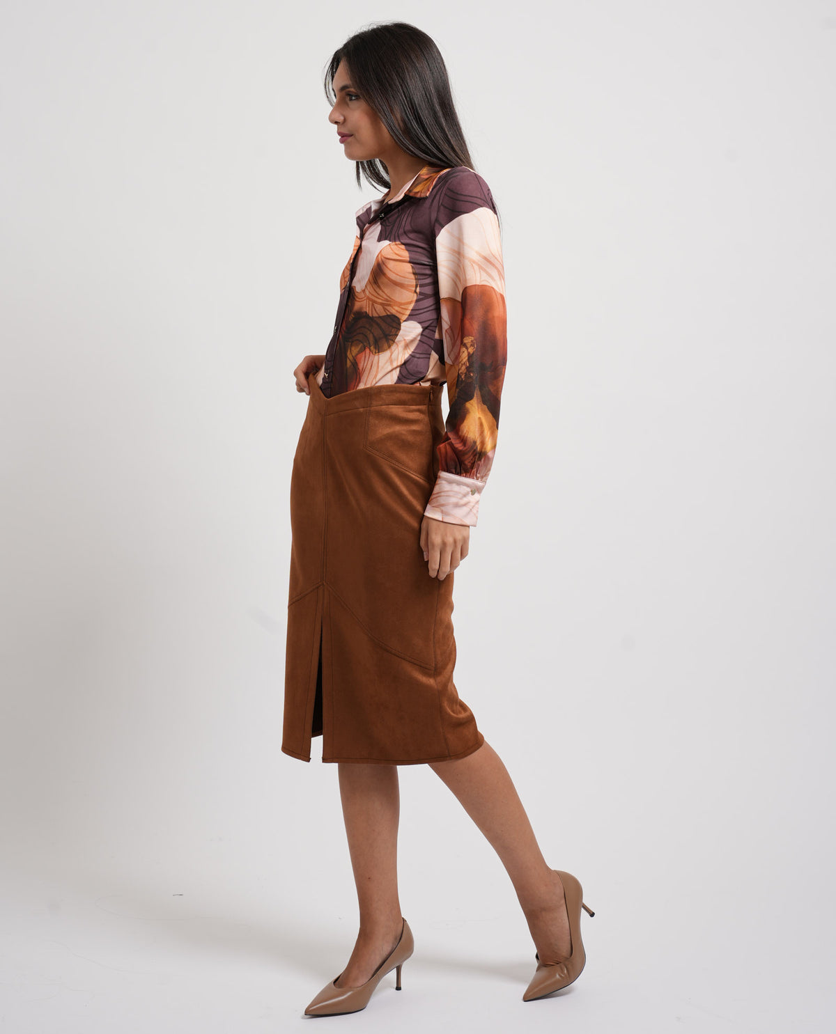 Camicia donna Edas con motivo fantasia 