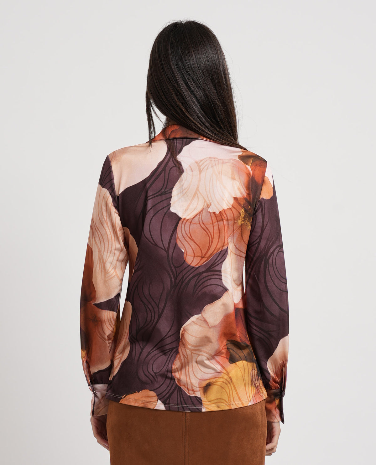 Camicia donna Edas con motivo fantasia 