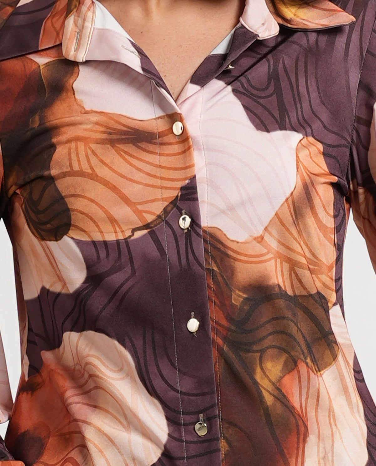 Camicia donna Edas con motivo fantasia 