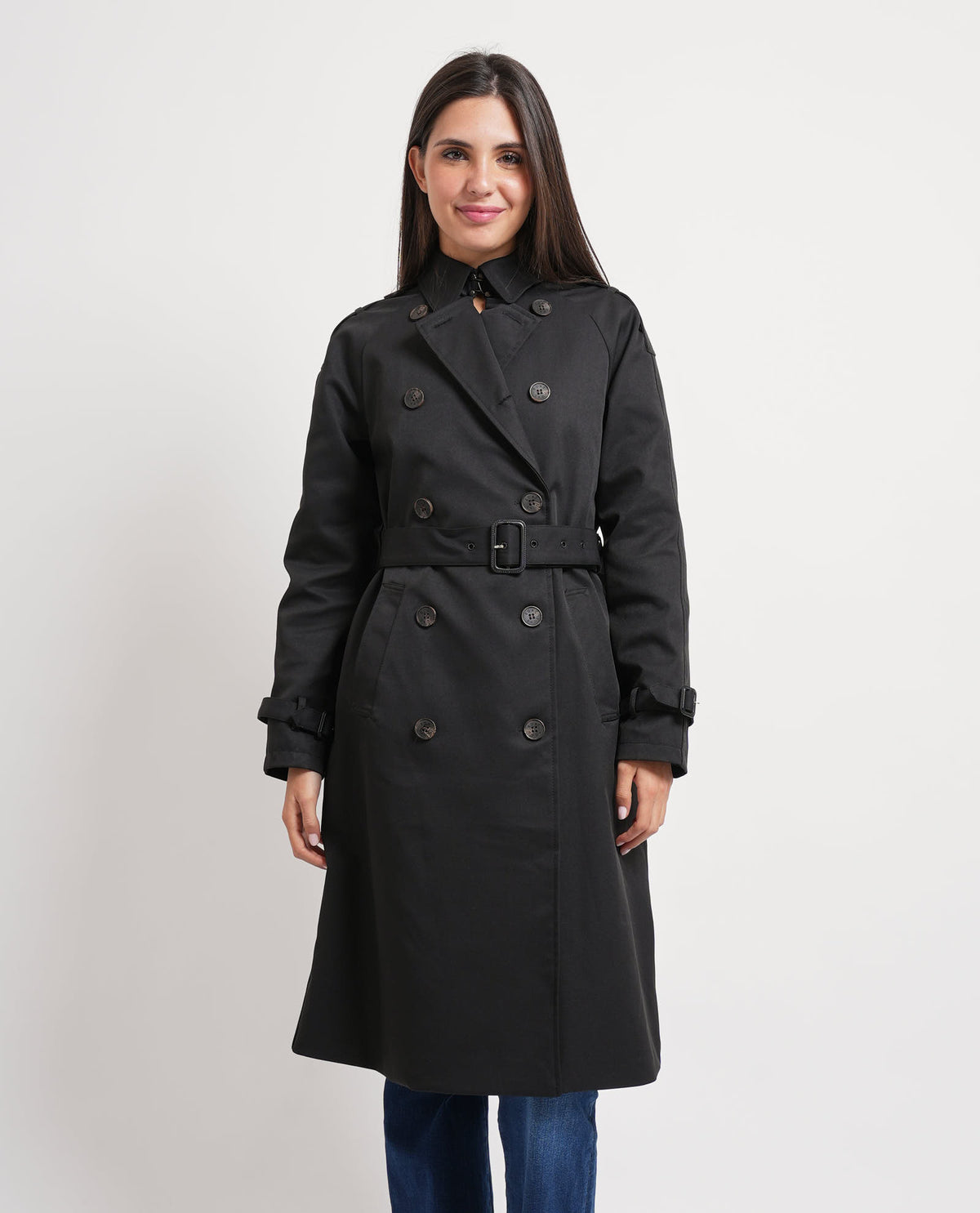 Trench lungo donna Edas manica raglan 