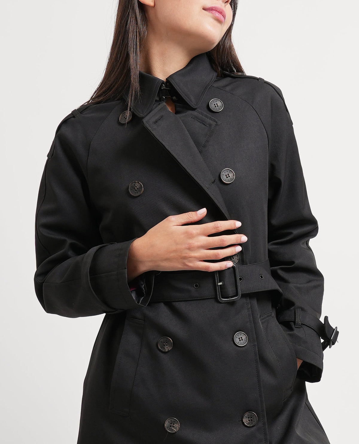 Trench lungo donna Edas manica raglan 