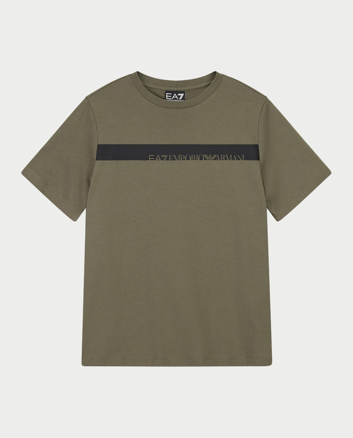T-shirt bambino EA7 in cotone con logo<BR/> 