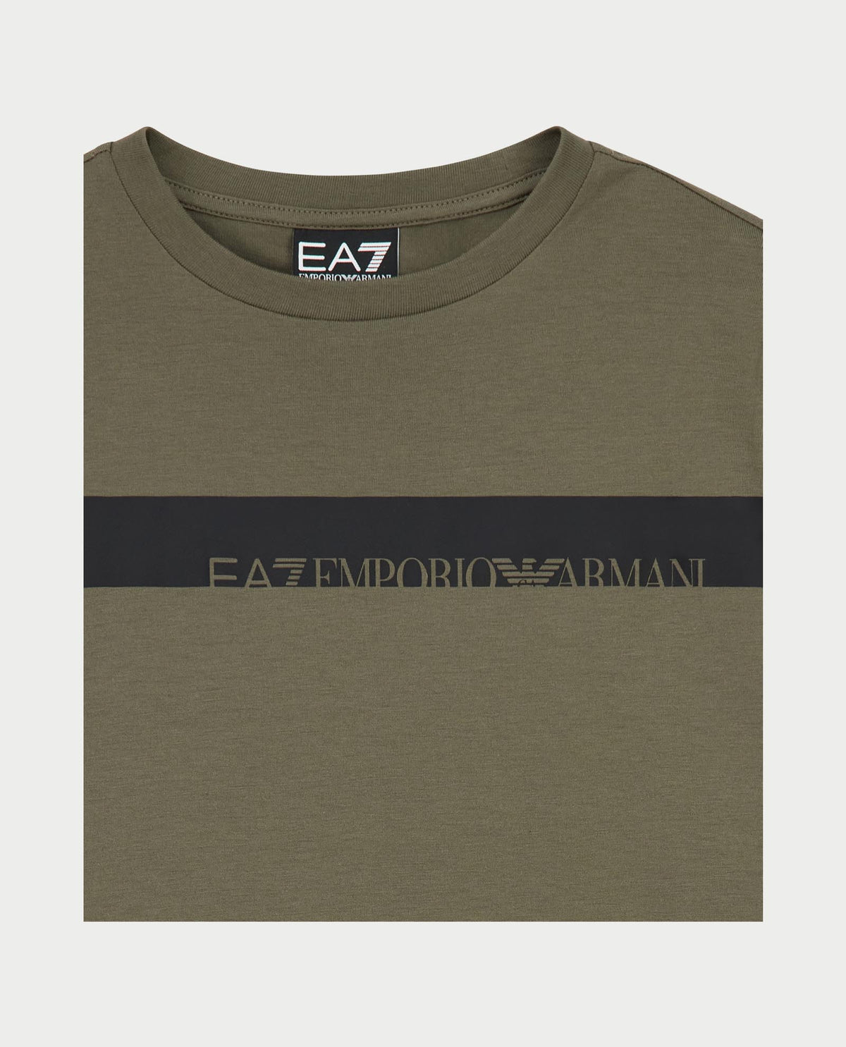 T-shirt bambino EA7 in cotone con logo<BR/> 