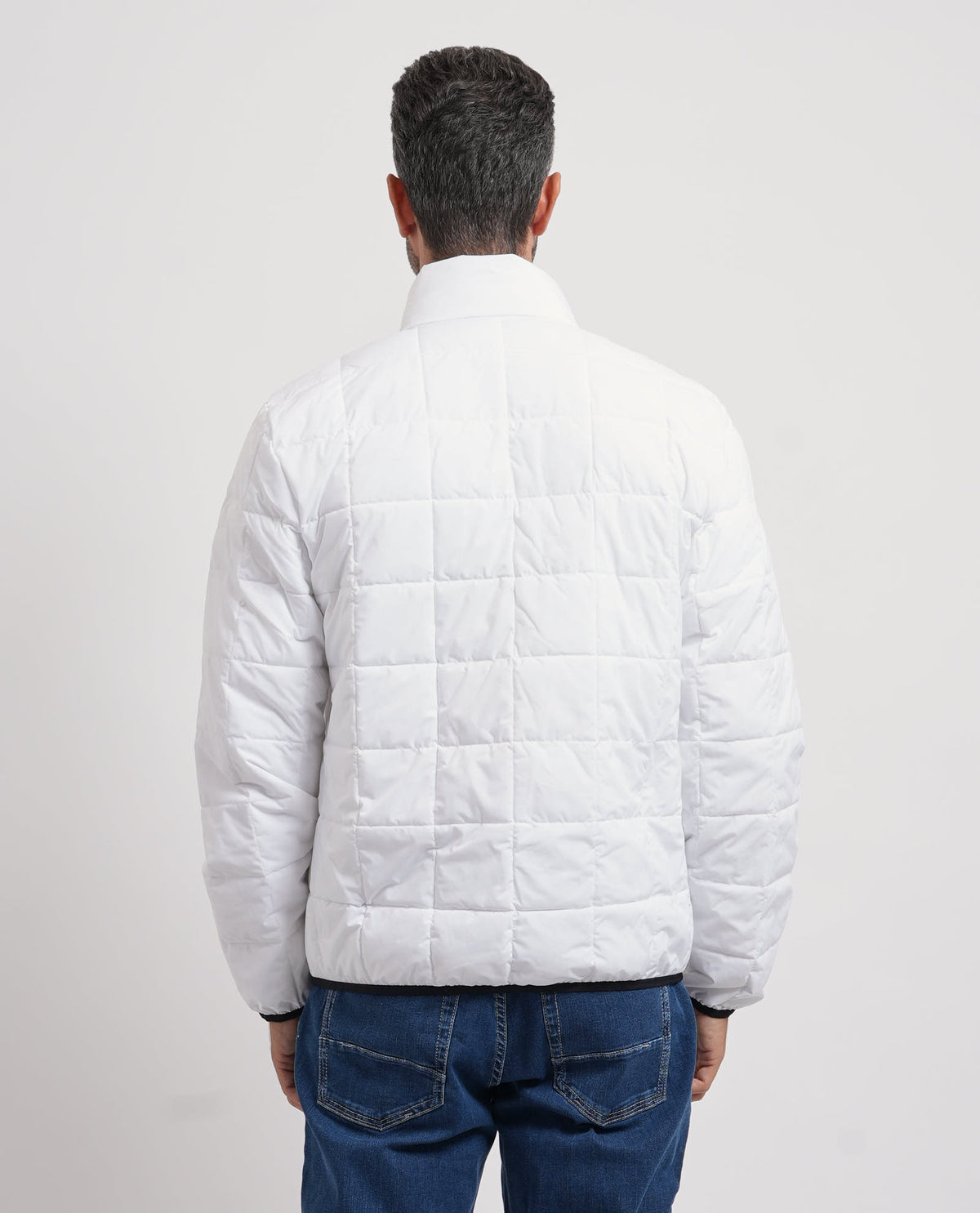 Giacca imbottita EA7 uomo con logo in petto<BR/> 