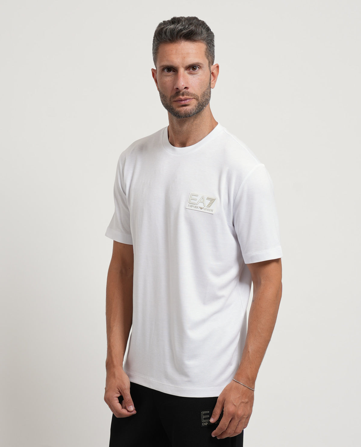 T-shirt girocollo EA7 uomo con logo 