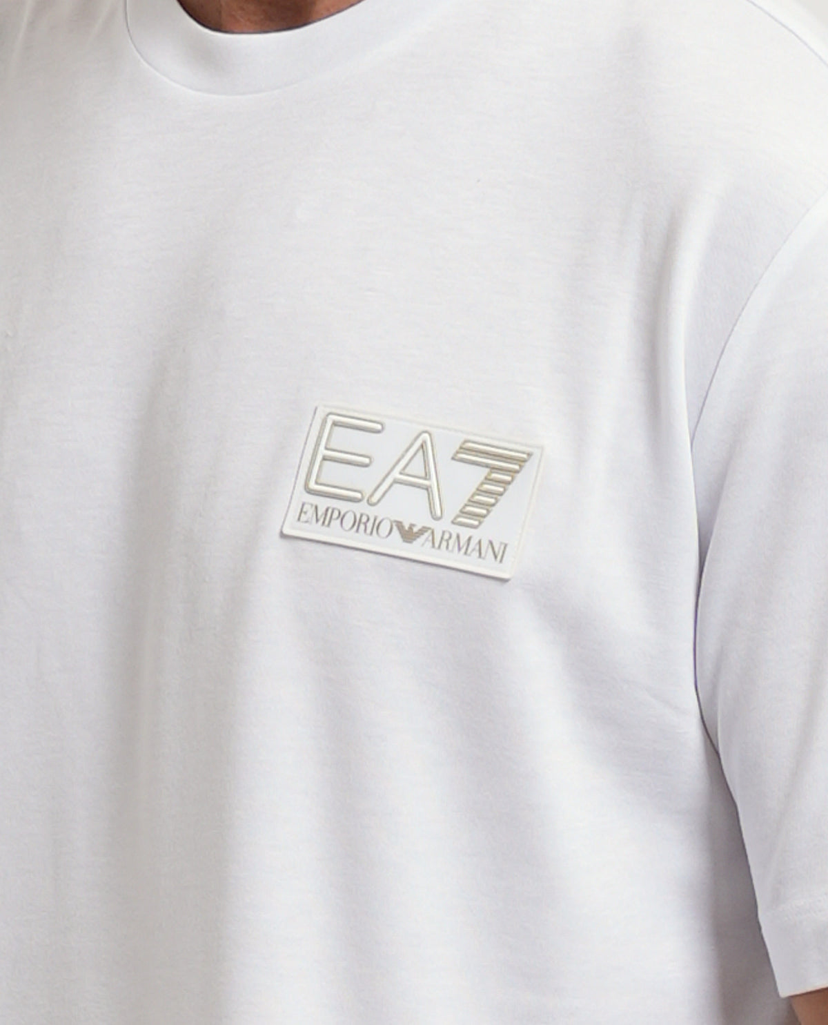 T-shirt girocollo EA7 uomo con logo 