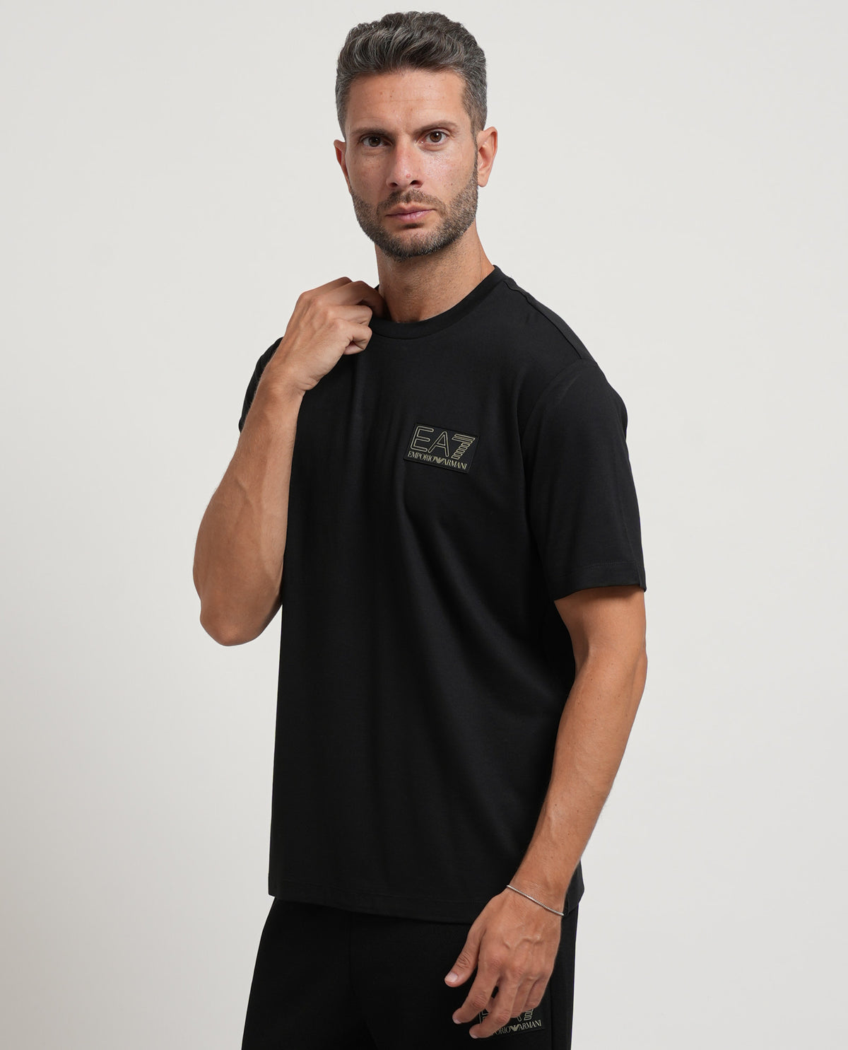 T-shirt girocollo EA7 uomo con logo 