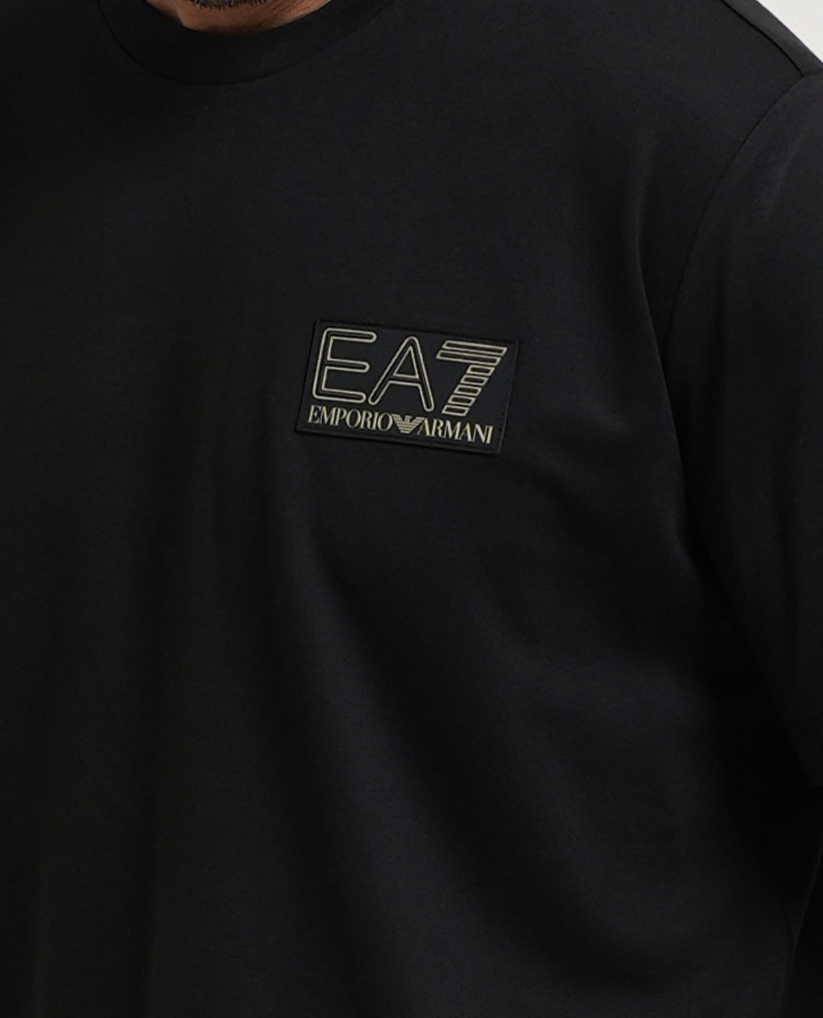 T-shirt girocollo EA7 uomo con logo 