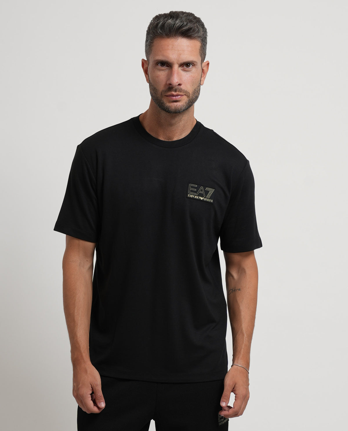 T-shirt girocollo EA7 uomo con logo 