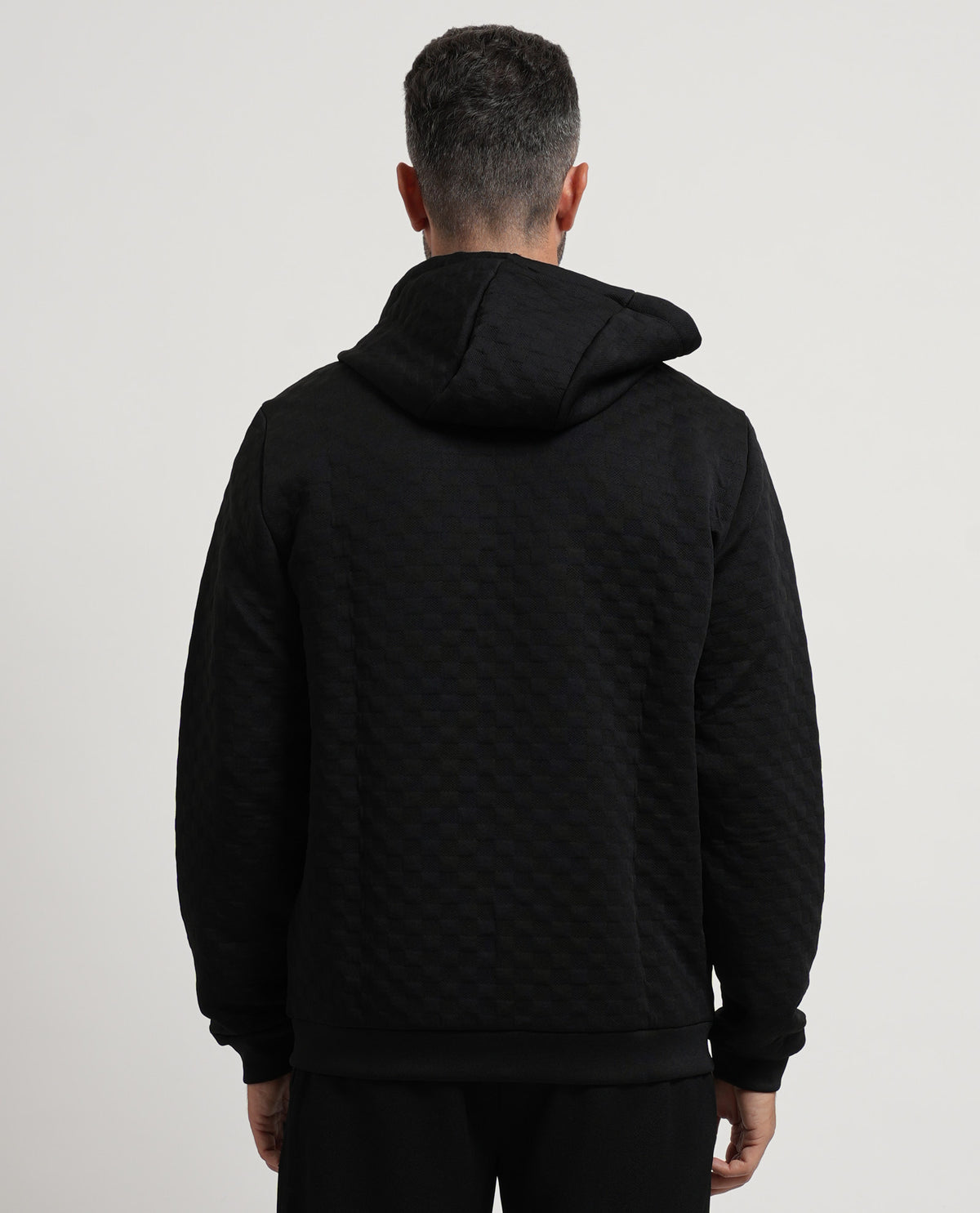 Felpa premium EA7 uomo con cappuccio e zip 