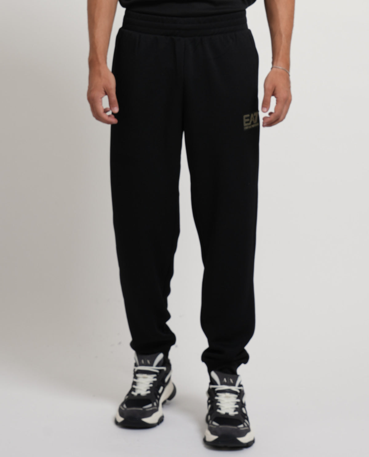 Pantaloni slim fit EA7 uomo in jersey 