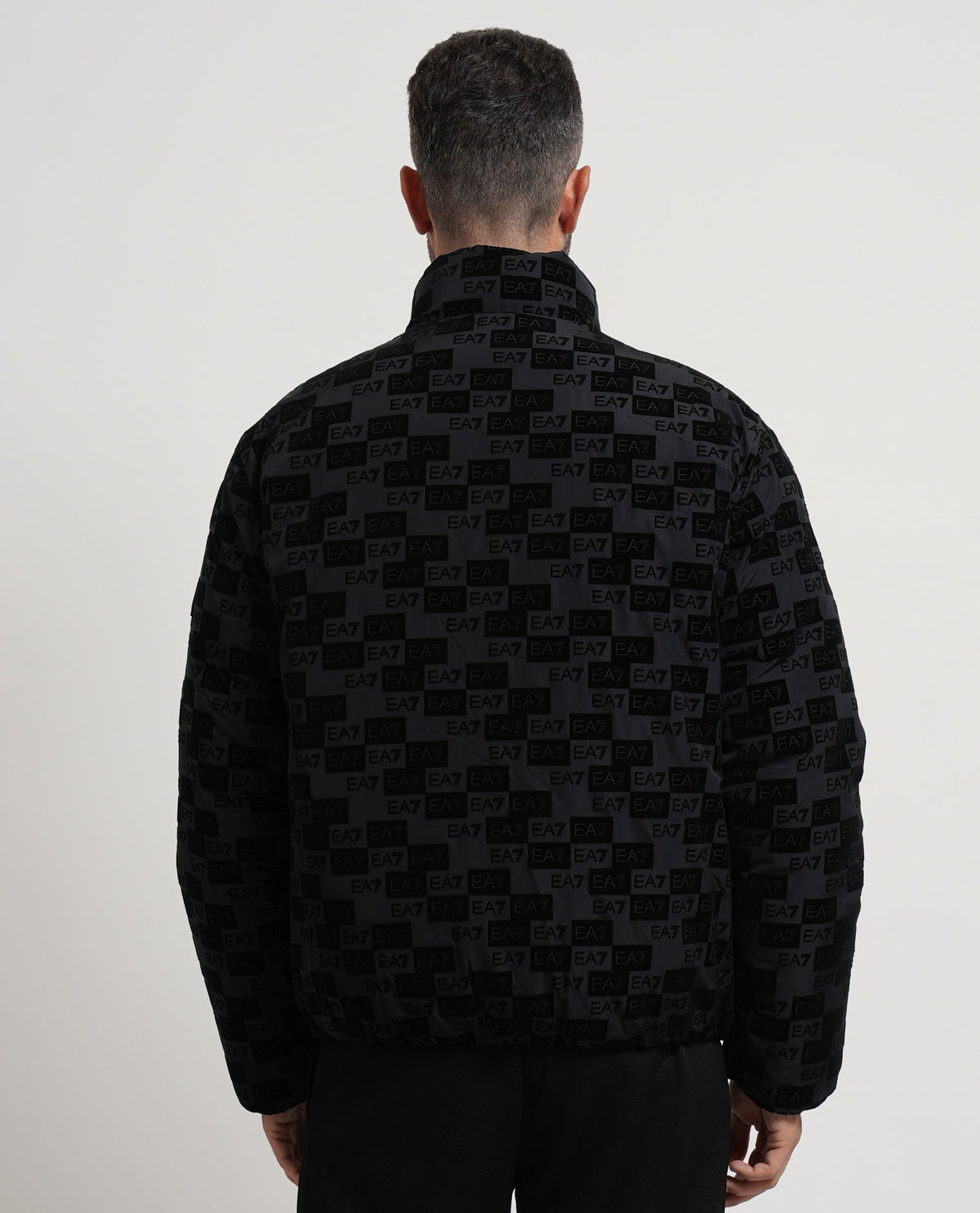 Giubbotto bomber EA7 uomo con monogramma 
