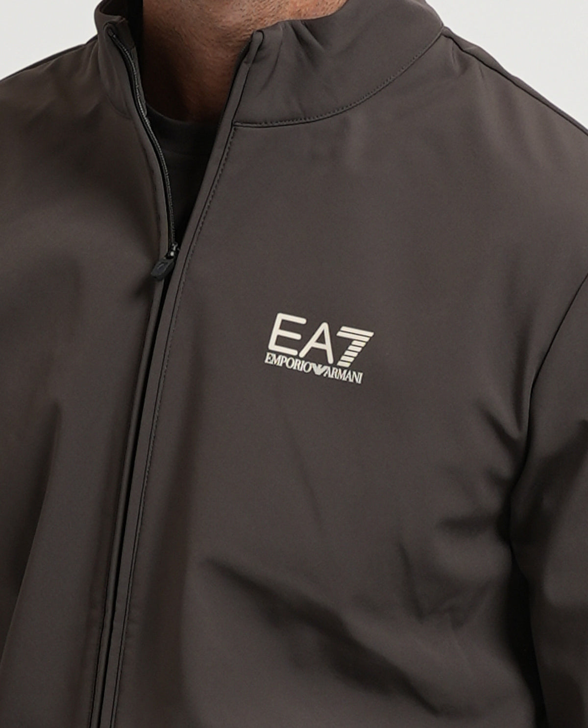 Giubbotto uomo EA7 fullzip e logo 