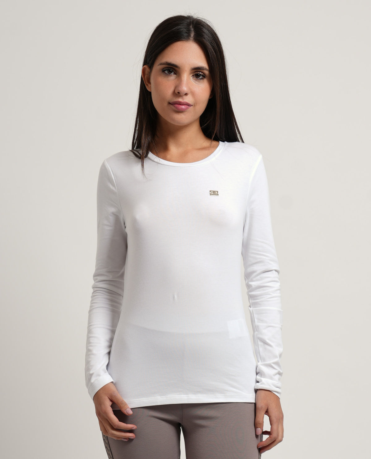 Maglia a manica lunga EA7 donna slim 